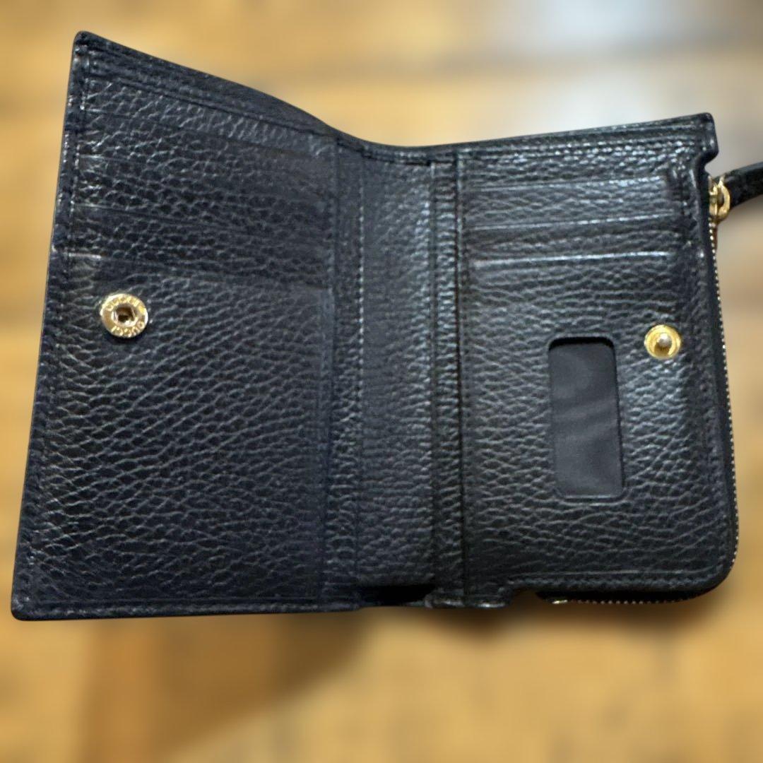 GUCCI マーモント 二つ折りレザー財布　最終価格！！