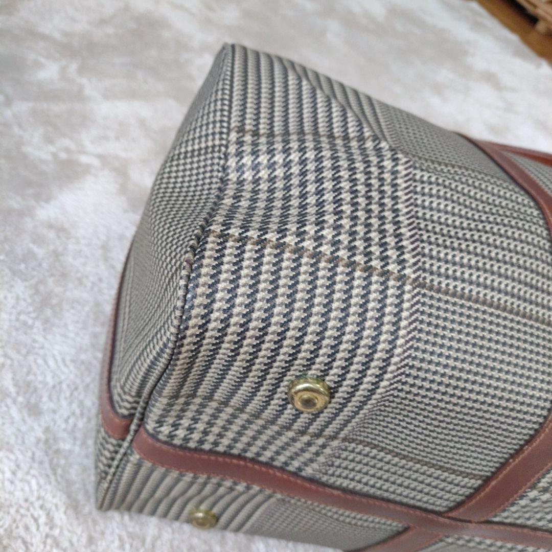 USA製 ポロラルフローレン ボストンバッグ 2way 千鳥格子柄 PVC