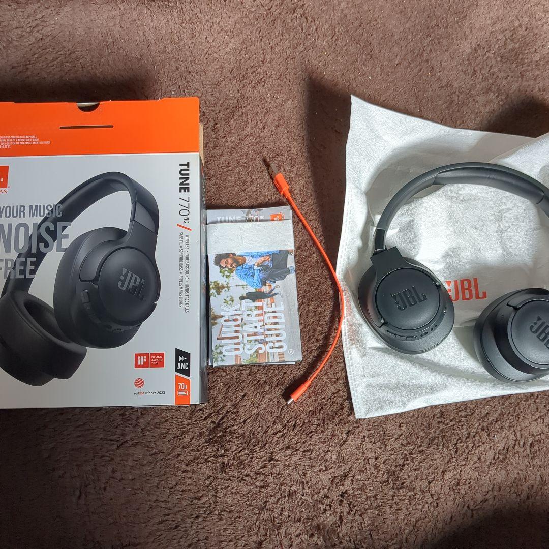 JBL TUNE 770NC ワイヤレスヘッドホン ブラック