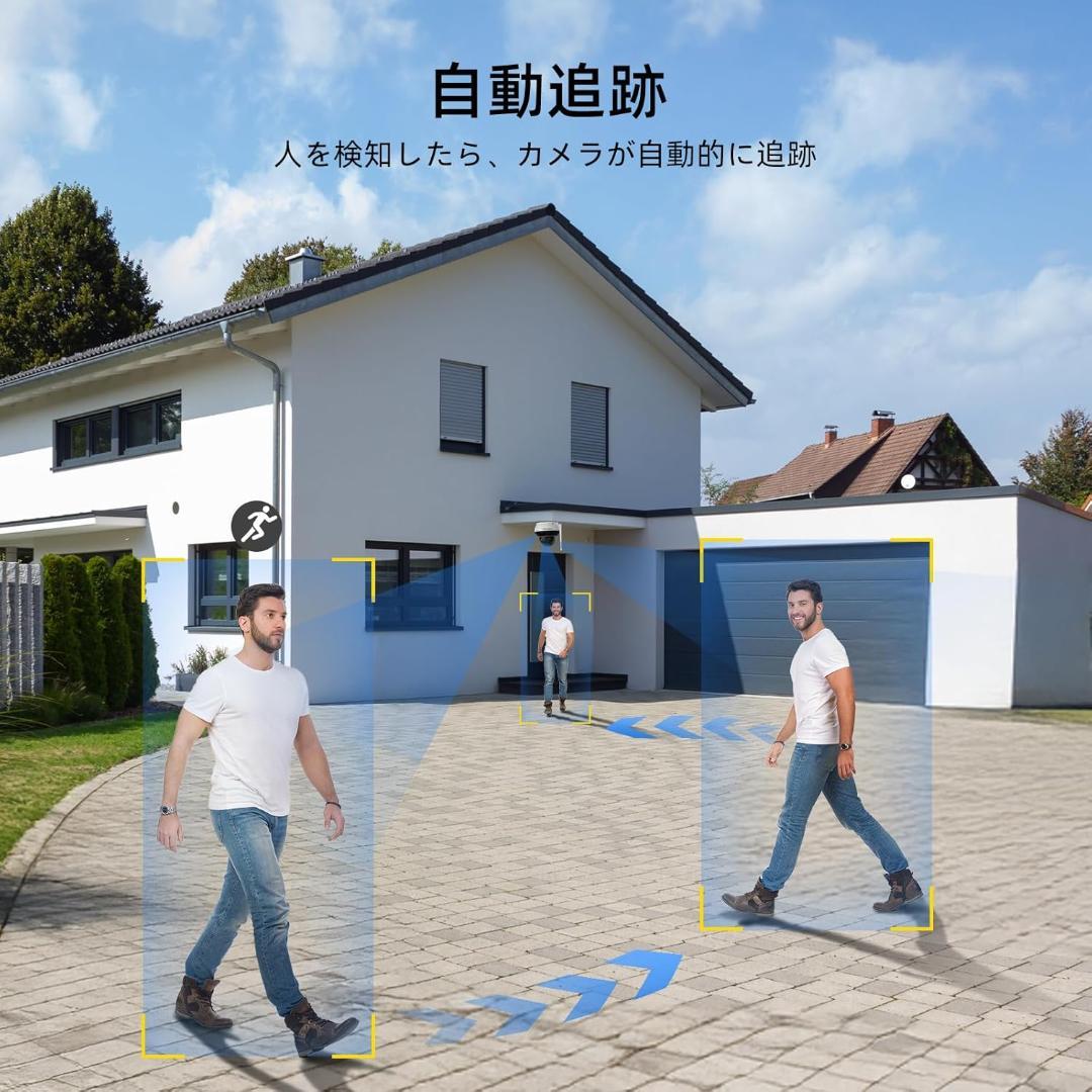 【開封・未使用】 SV3C 防犯カメラ 屋外 ワイヤレス 800万画素 ドーム型