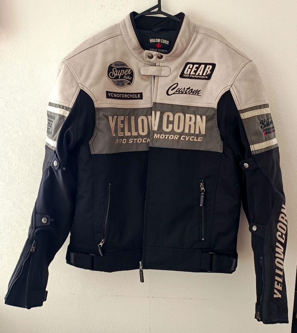 美品YELLOW CORNBB-4304ウインターバイクレザージャケット 3L