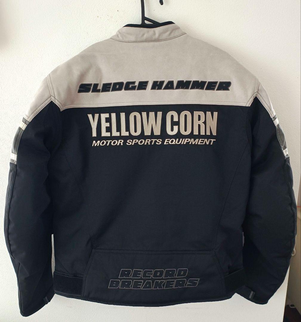 美品YELLOW CORNBB-4304ウインターバイクレザージャケット 3L