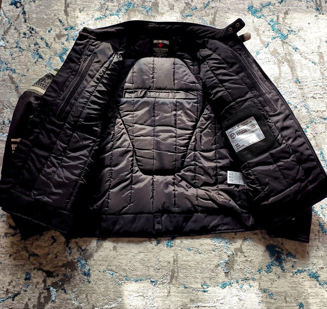 美品YELLOW CORNBB-4304ウインターバイクレザージャケット 3L