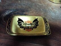 ビンテージ スカル バックル RIDE FREE ウイング ハーレー コウモリ