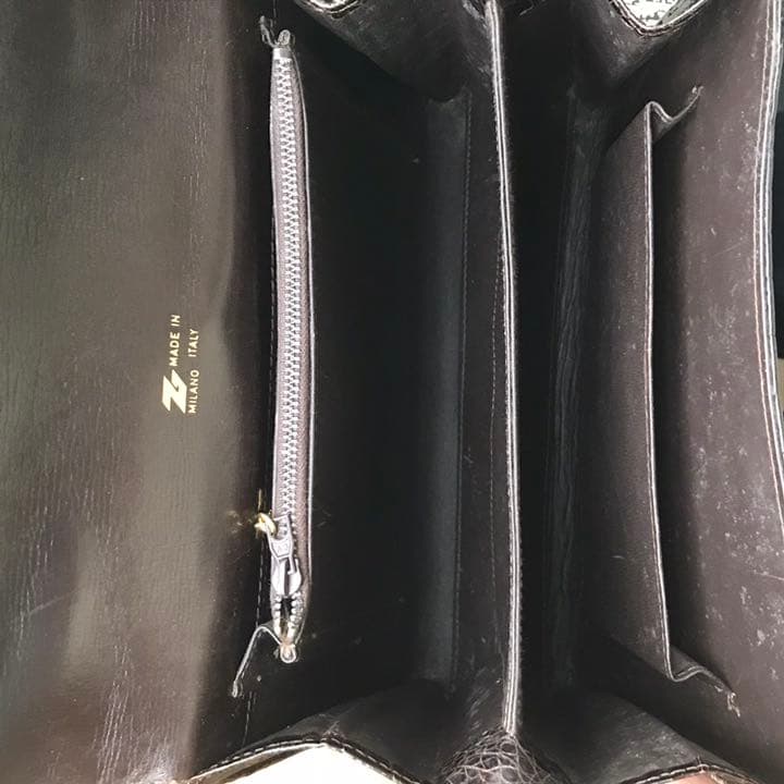 超限定8月7日20時迄‼️ハンドバッグITALIAミラノ製クロコダイルハンドバッグ