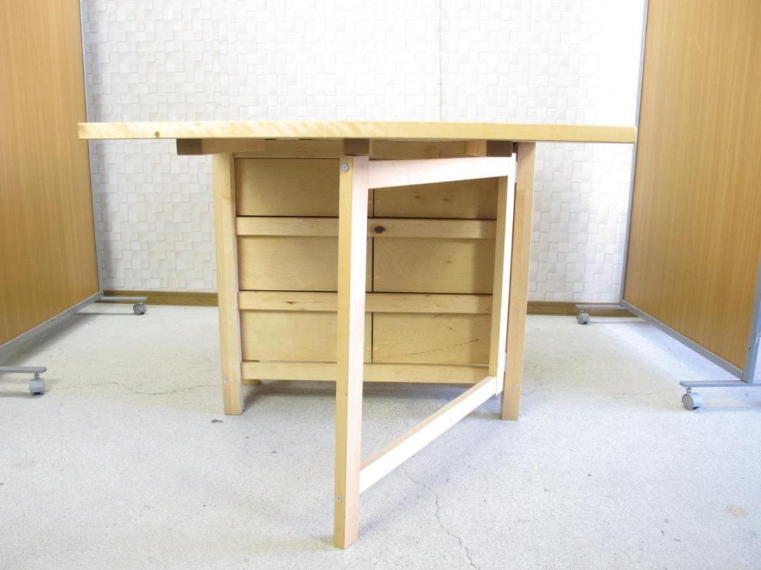 ■070101-268■IKEA/イケア■ノールデン■ゲートレッグテーブル■