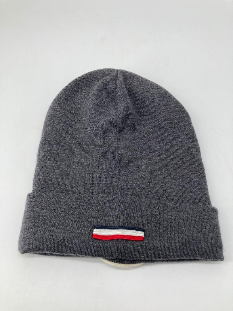 15881✨MONCLER BERRETTO ビッグロゴ ニット帽