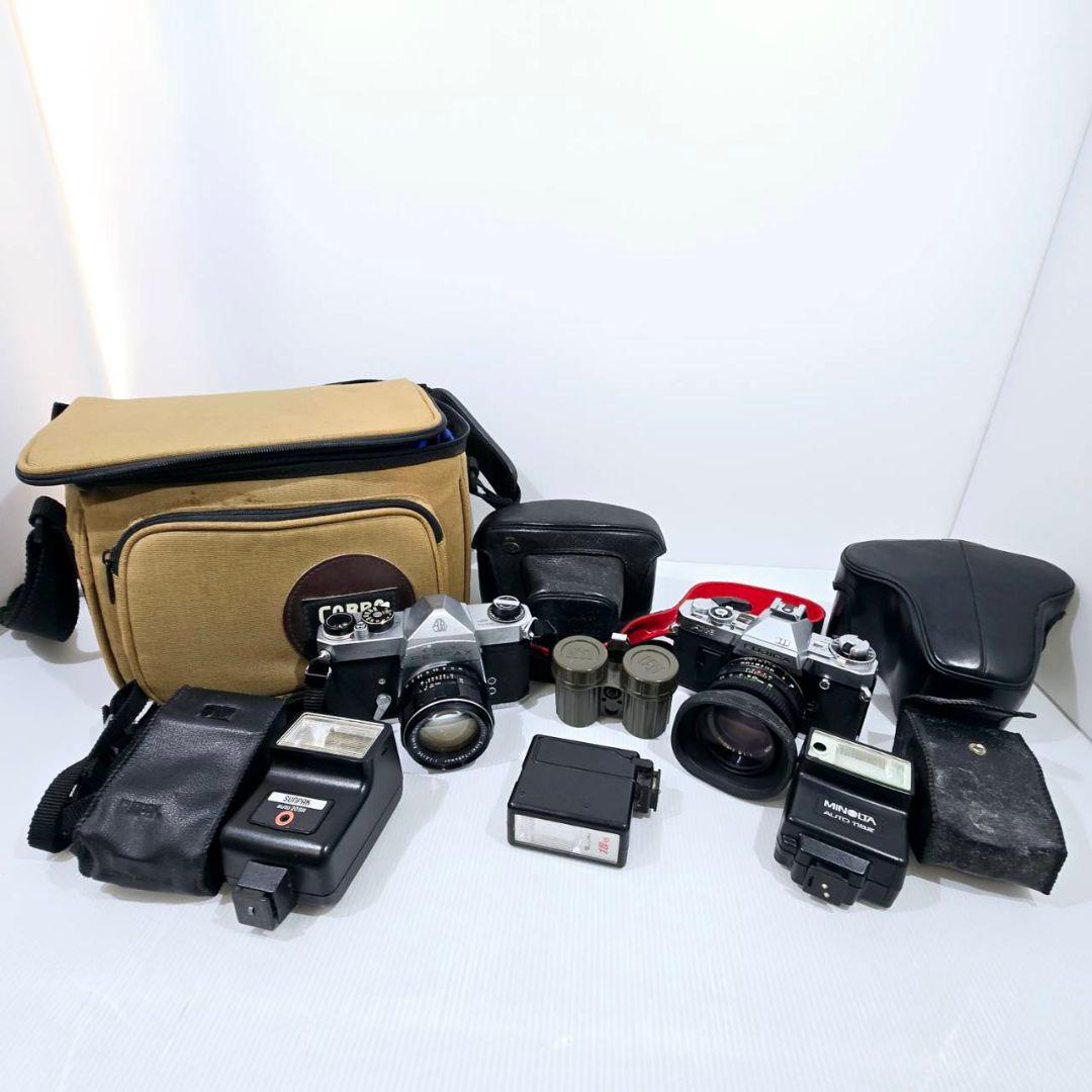 レトロ カメラ ストロボ ペンタックス ミノルタ フラッシュ まとめ ジャンク
