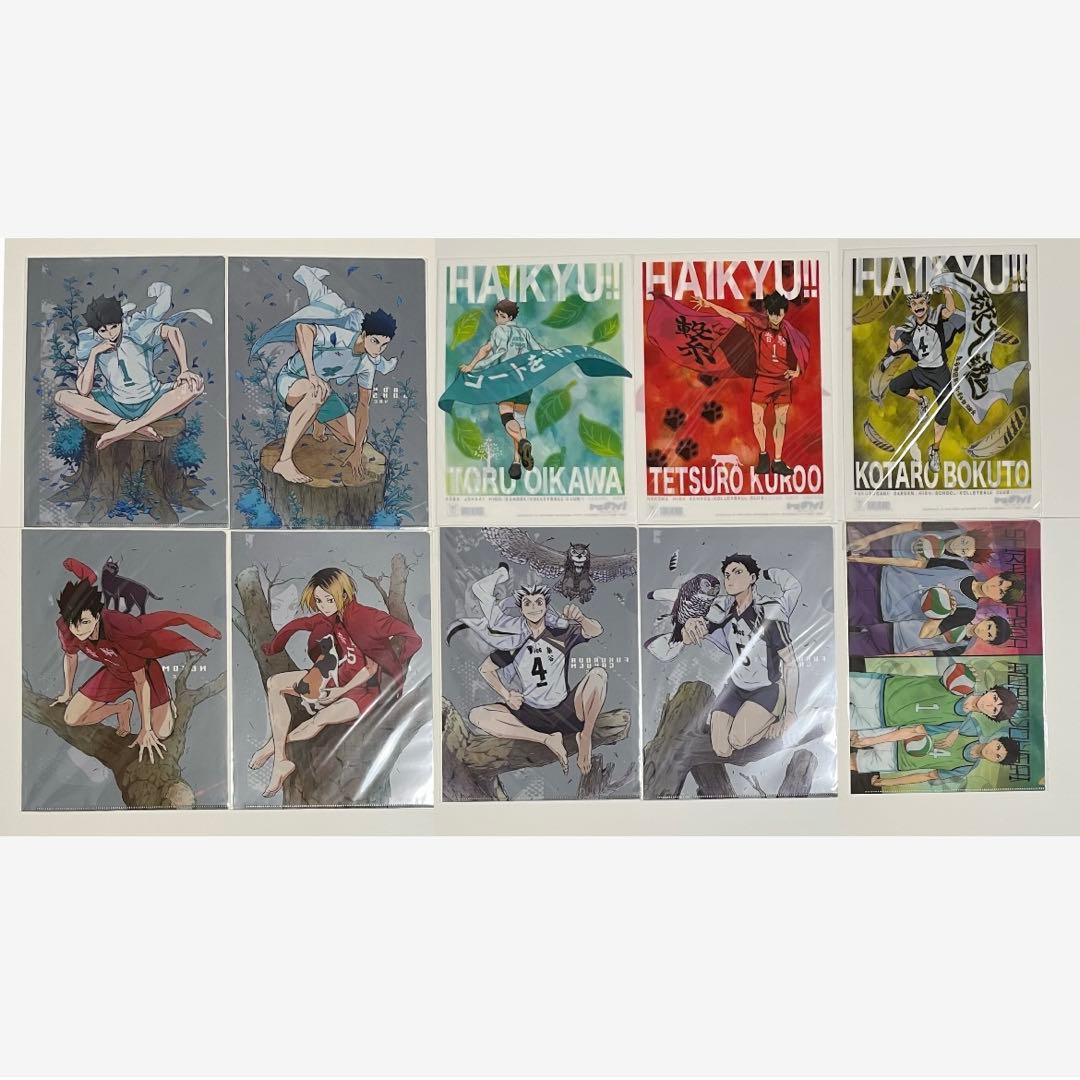 ハイキュー　クリアファイル　横断幕　千葉崇洋描き下ろし　音駒　烏野　青葉城西