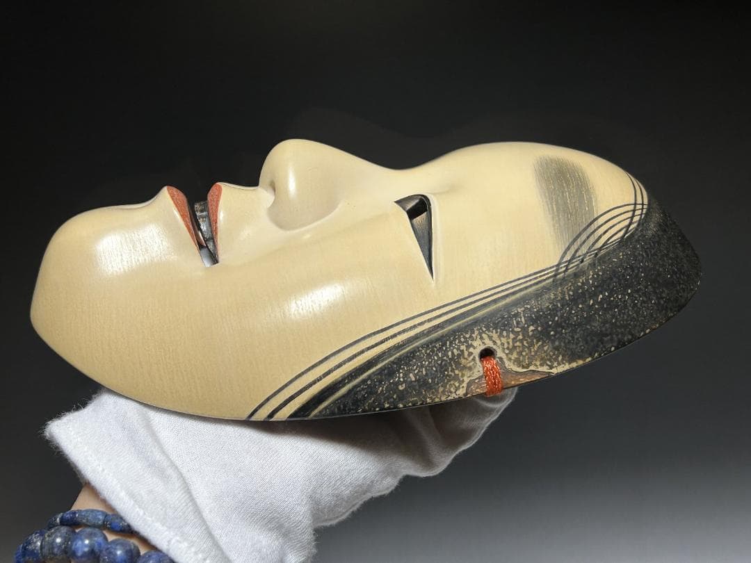 能面 小面　匠　国宝模写　若女 孫次郎　ビンテージ