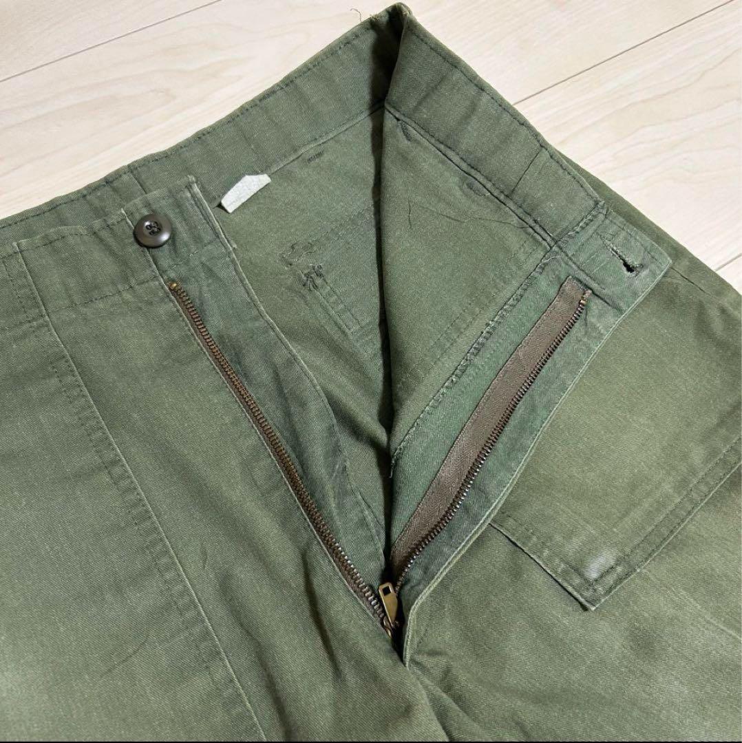 US ARMY 80s OG507 ベイカーパンツ W34×L29 オリーブ