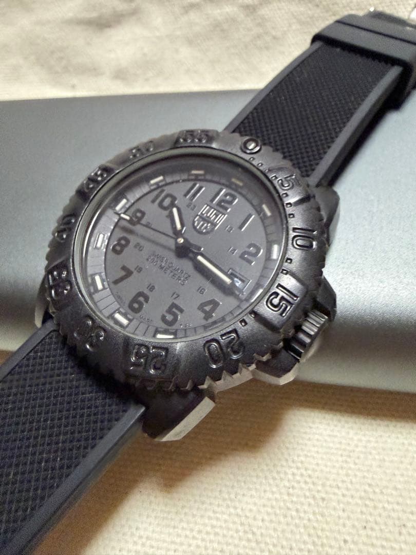 ジャンク 訳あり ルミノックス 3050 3950 LUMINOX ブラック時計