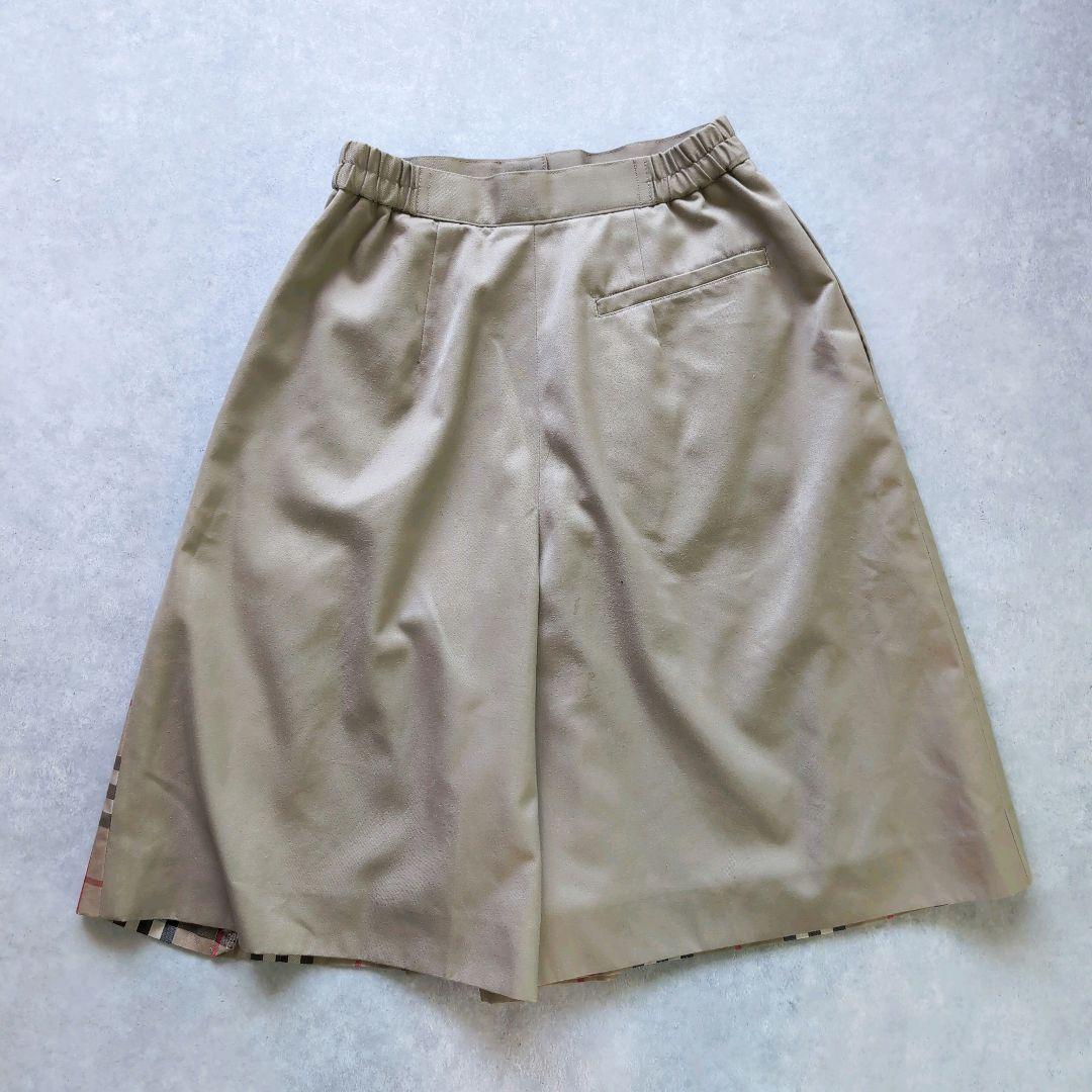 BURBERRY ラップ付きキュロット ノバチェック Mサイズ