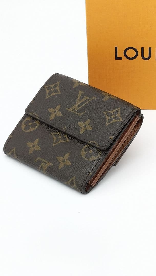 Louis Vuitton Wホック折り財布 ダークブラウンモノグラム