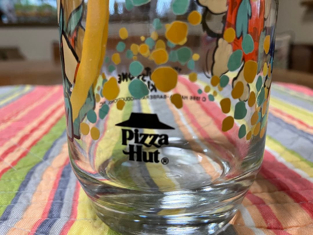 フリント・ストーン　キッズ　アニメキャラクター ガラスタンブラー　4個セット