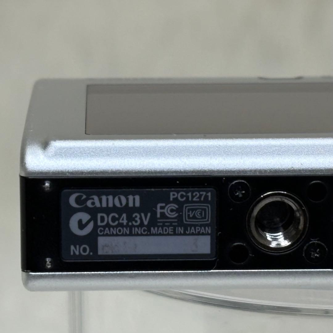 美品　Canon カメラ　IXY 20IS PC1271 充電器 コンデジ　可動
