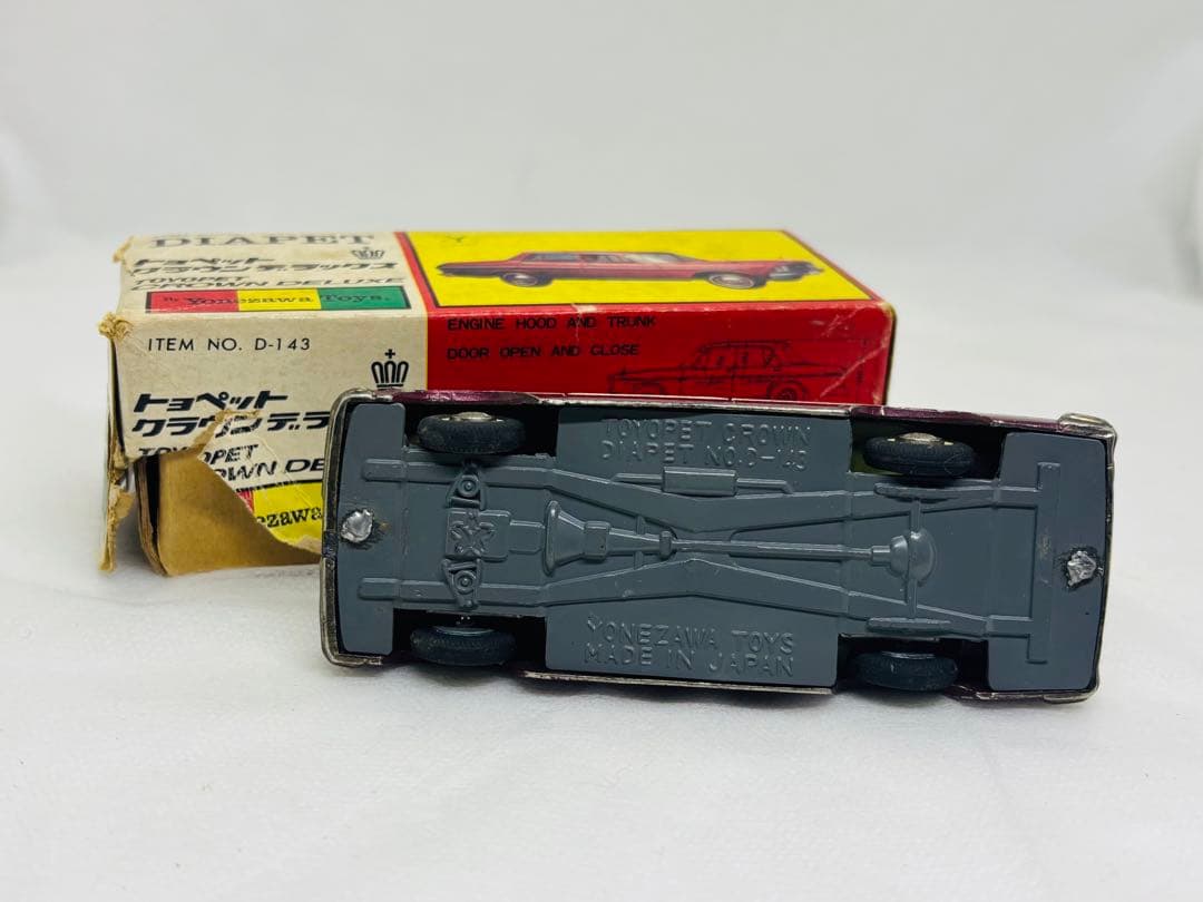 ダイヤペット当時物D-143トヨペットクラウンDX1966年発売米澤玩具1/40