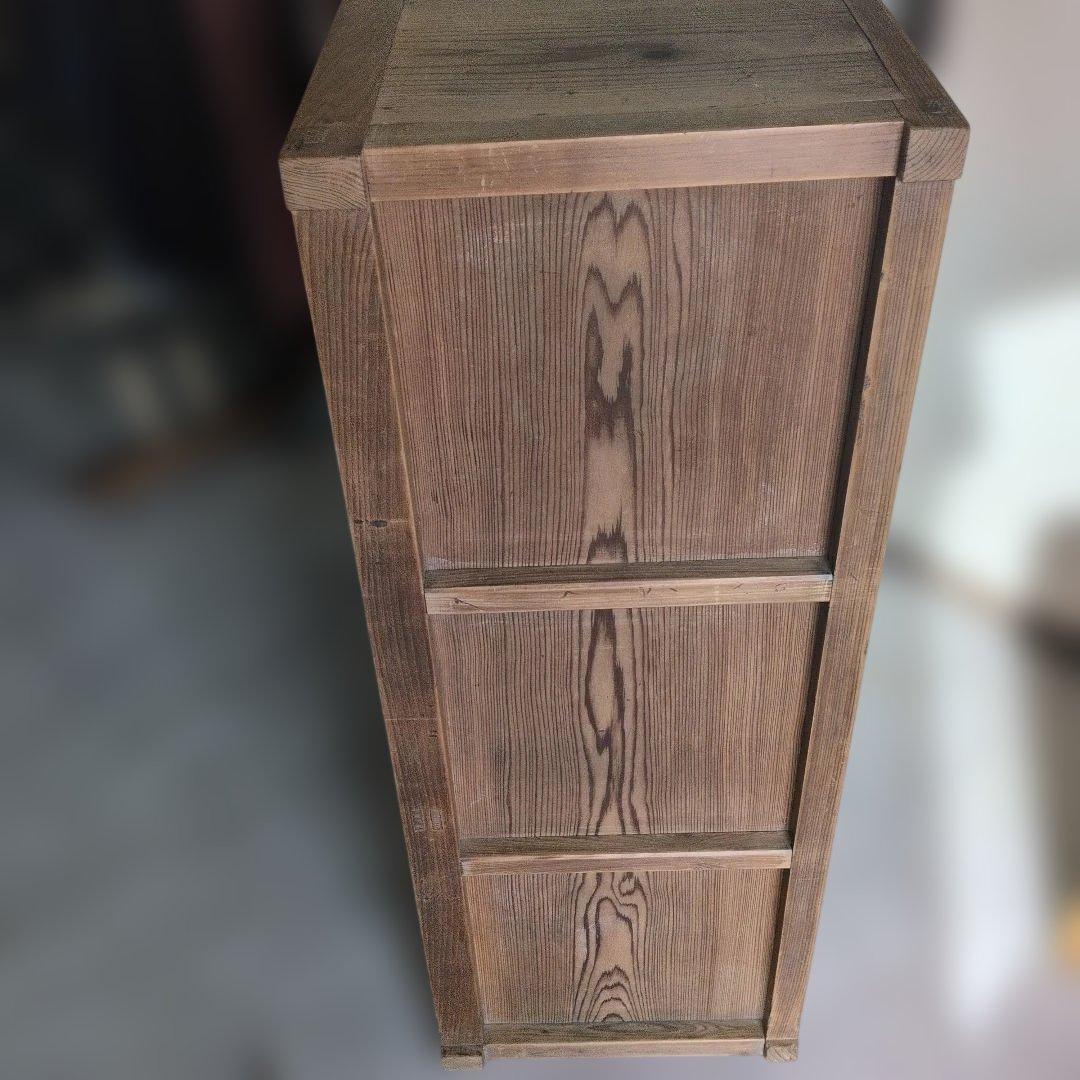 アンティーク　ブロカントオープンシェルフ 2段引き出し付き