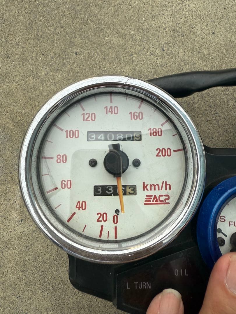 cbx400fホワイトメーターacp滅多に出ないと思います。当時物！