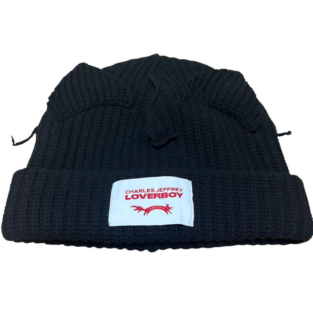 未使用CHARLES JEFFREY LOVERBOY 猫耳ニット帽