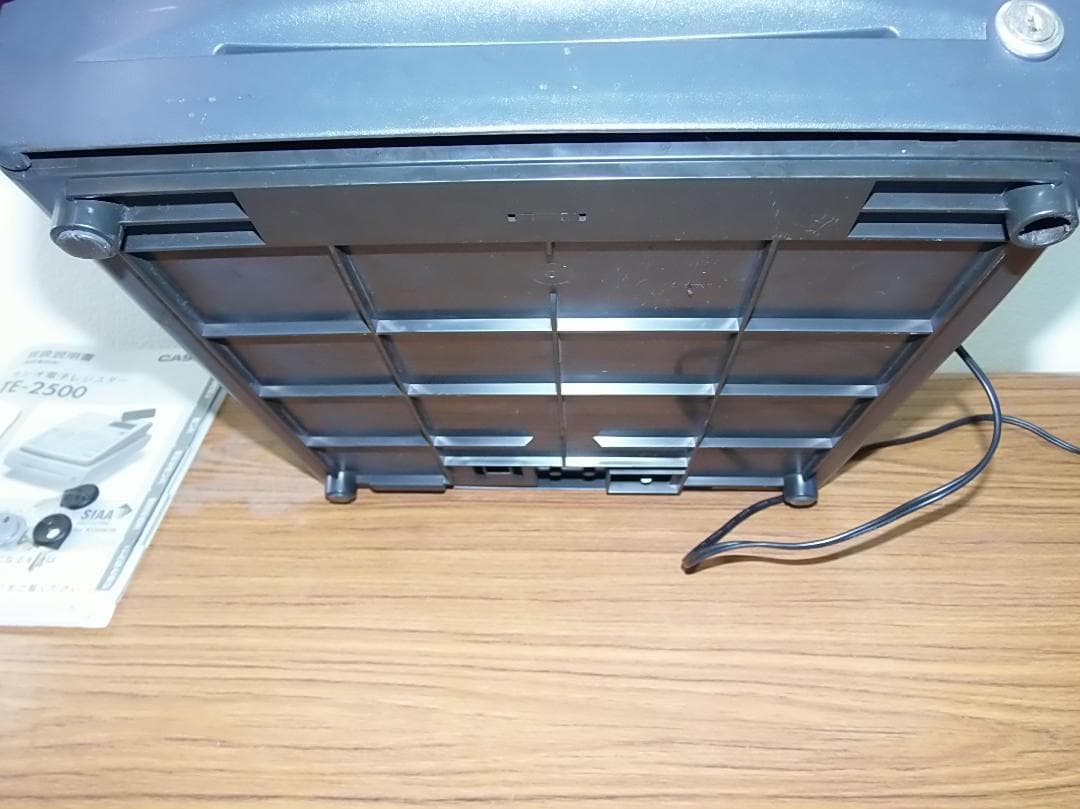 CASIO TE-2500-15SBK ブラック レジスター 250521