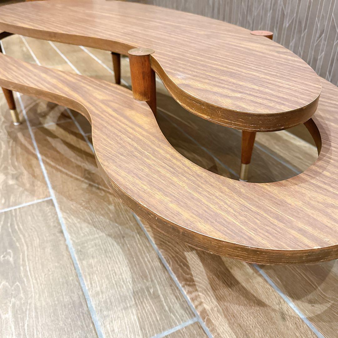 さば様 アメーバ型 二段式 カフェテーブル ミッドセンチュリー 1950