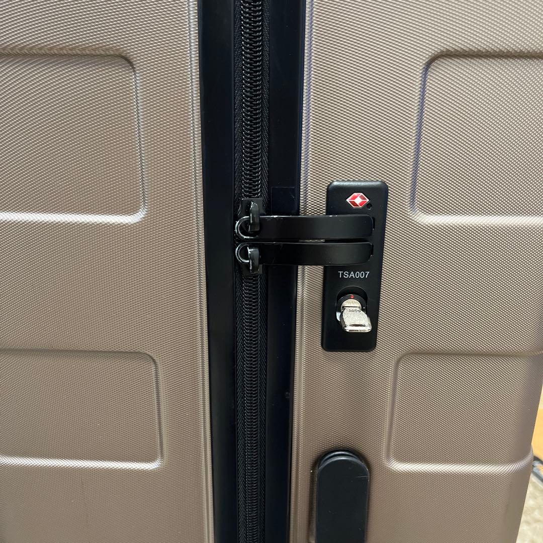 無印良品　キャリーケース 104L 大容量　大きい　ゴールドベージュ　海外　旅行
