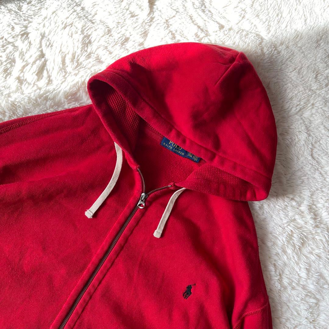 希少サイズ ポロラルフローレン ジップアップパーカー リバースウィーブ 2XL