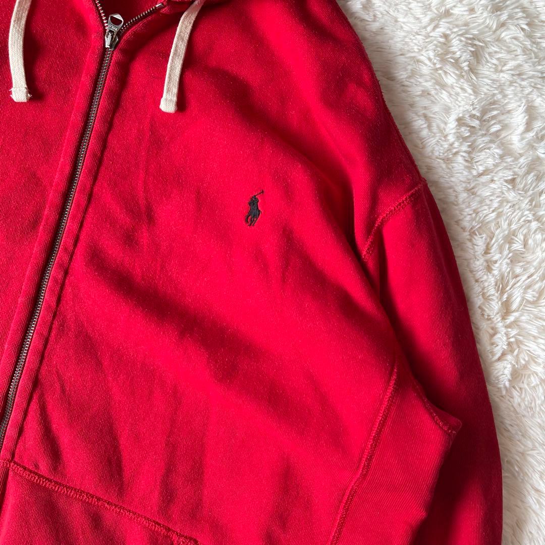 希少サイズ ポロラルフローレン ジップアップパーカー リバースウィーブ 2XL