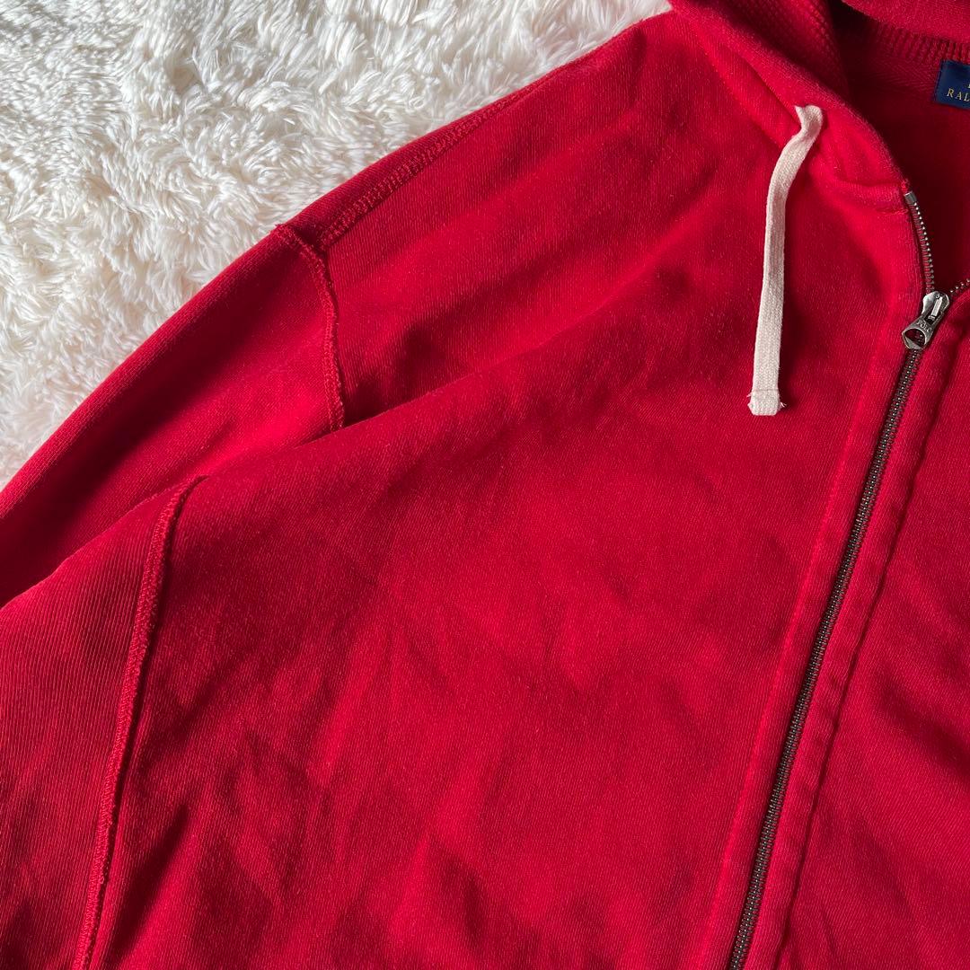 希少サイズ ポロラルフローレン ジップアップパーカー リバースウィーブ 2XL