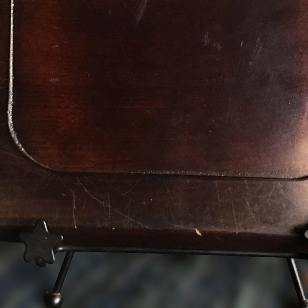 アンティーク　軽井沢彫り　盆　櫻