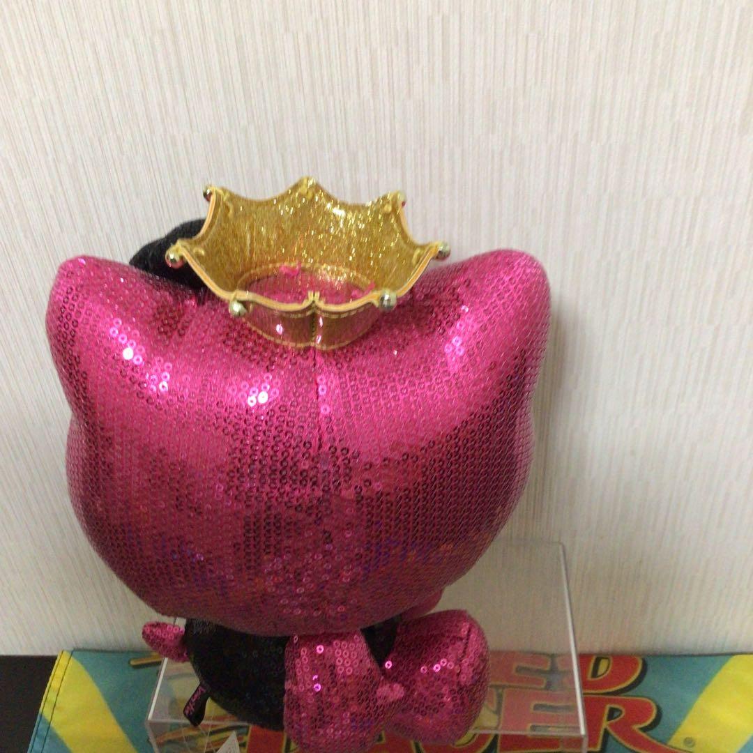ハローキティ　Vivitix ぬいぐるみ　スパンコール　ピンク