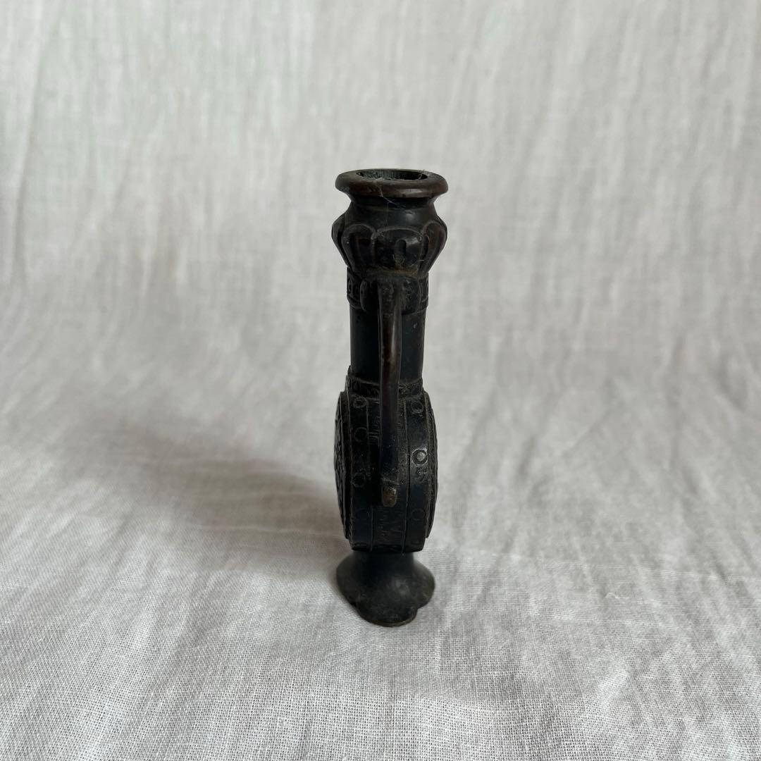 【最終価格】レア　骨董　銅製　中国　花器　オブジェ