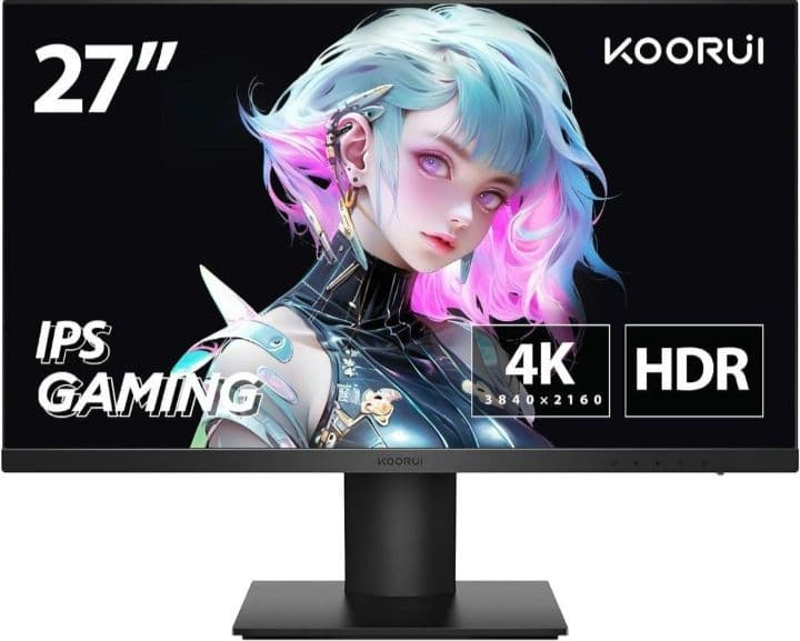 KOORUI モニター 27インチ, 4K ゲーミングモニター
