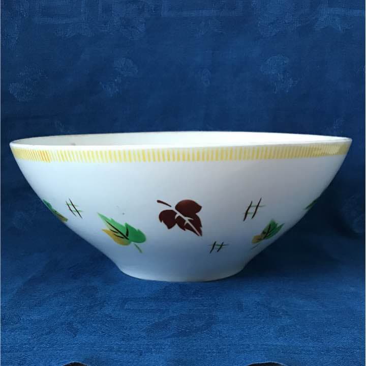 フランスアンティーク☘️大アイビー柄カフェオレボウル サルグミンヌ