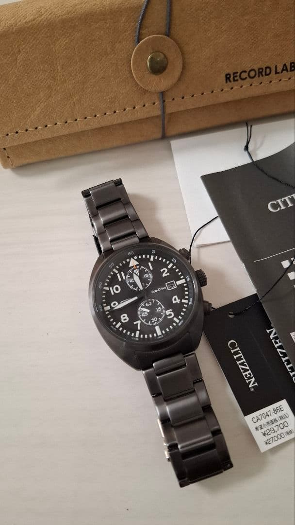 CITIZEN レコードレーベル エコドライブ