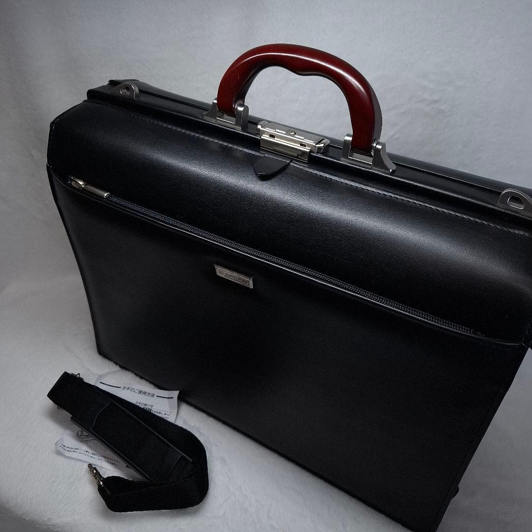 【新品】J.C HAMILTON ダレスバック ビジネスバッグ 黒 レザー