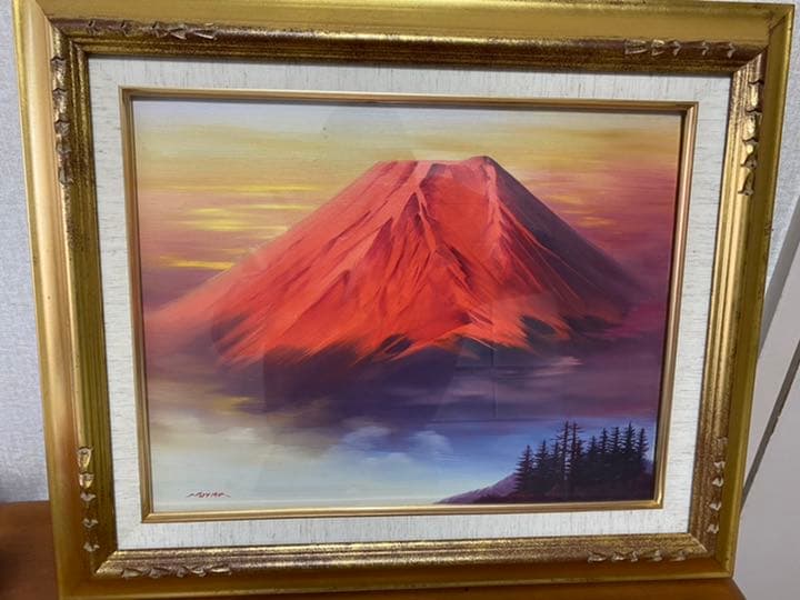 森田浩二　赤富士　F6