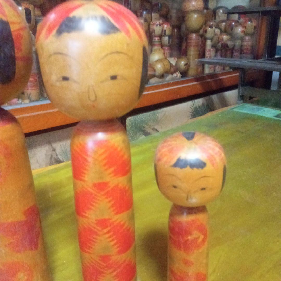 e5伝統こけし！　斎藤源吉③本