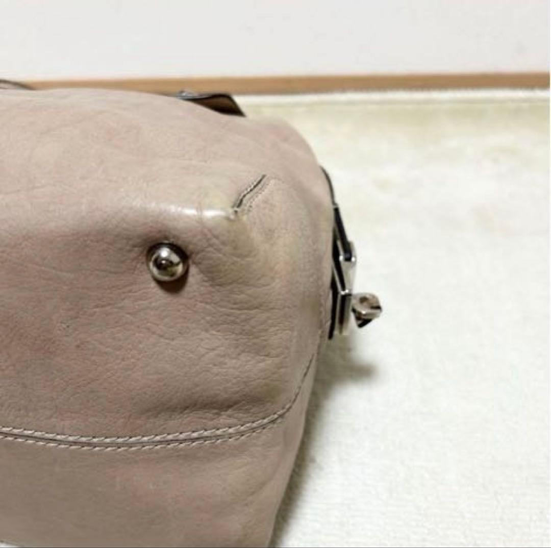 美品　トッズ　TOD'S Dスタイリングバッグ　ベージュ