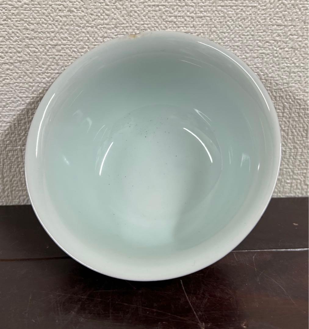 中国古美術/清時代茶碗【大清御膳房】在銘；XG022