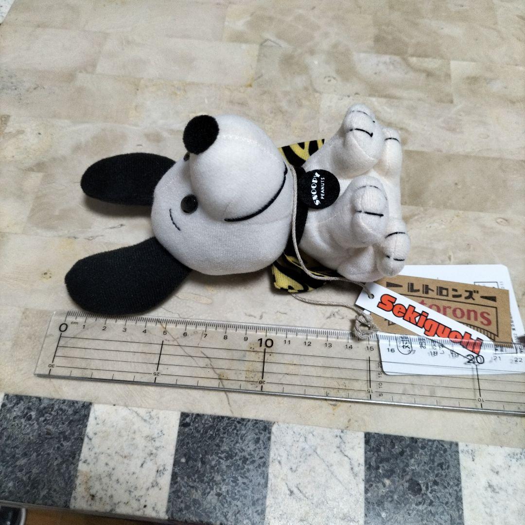 スヌーピーぬいぐるみ　レトロンズ 1950sヴィンテージ　トラ柄リボン 梅田限定