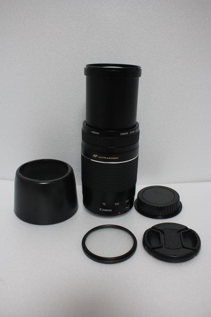 フード付/迫力の300㎜/望遠レンズ　Canon EF75-300㎜B