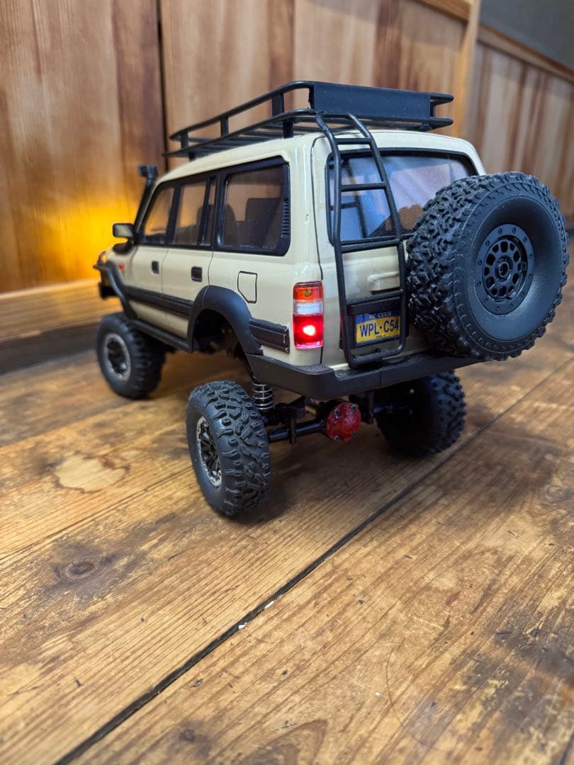 WPL C54 ランクル80 ベージュ色 カスタム　動作確認済