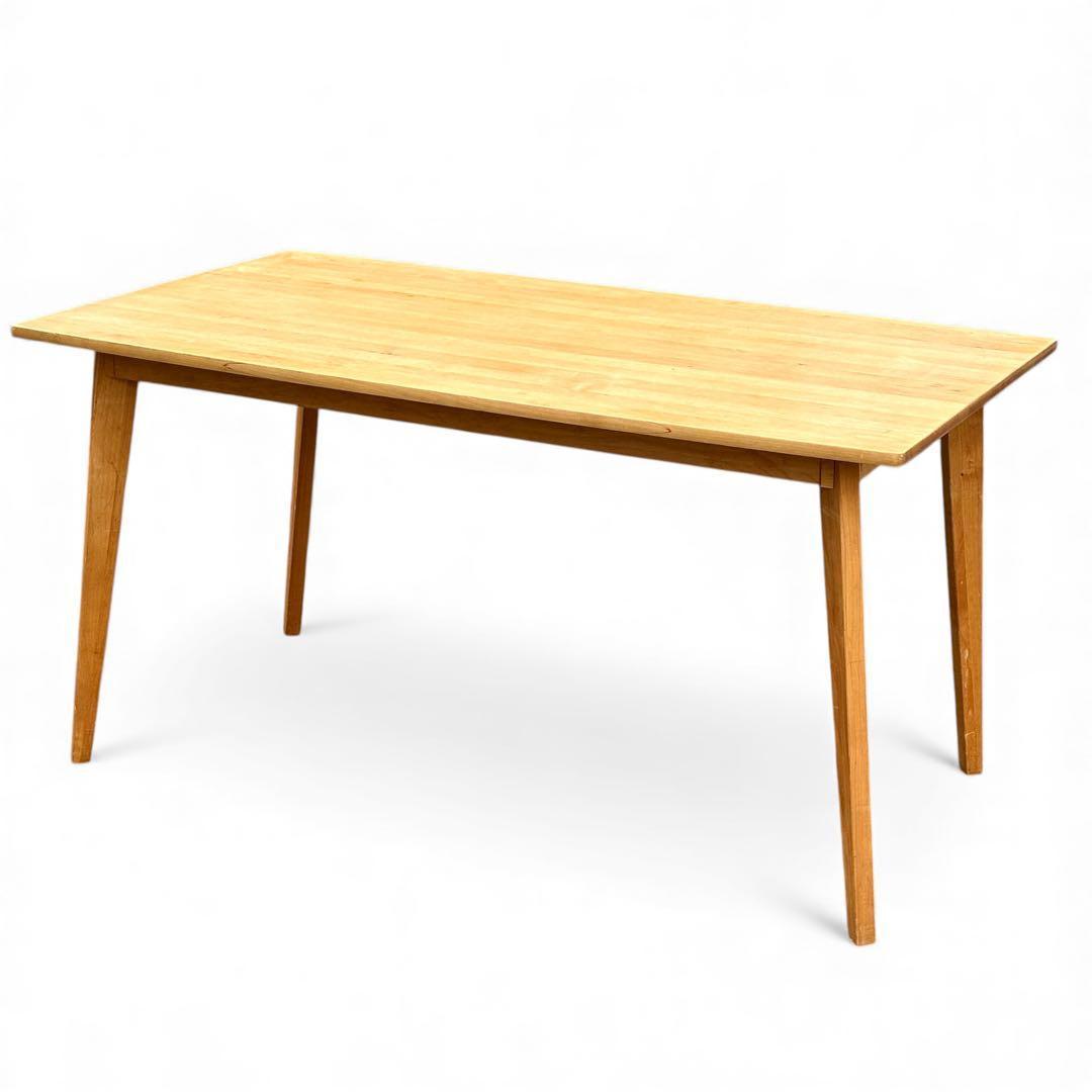 モモナチュラル VIBO アルダー材 天然木 北欧風 ダイニングテーブル