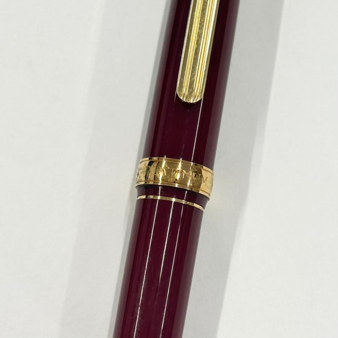 PLATINAM　プラチナ　万年筆　ペン先18K　えんじ色×ゴールド　キャップ式