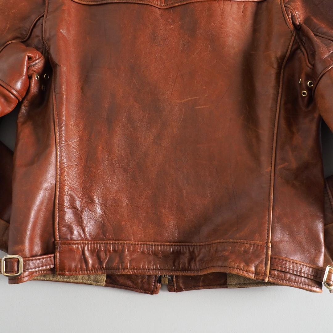 Schott　ショット　サイズ36　USA製　レザージャケット　ブラウン　美品