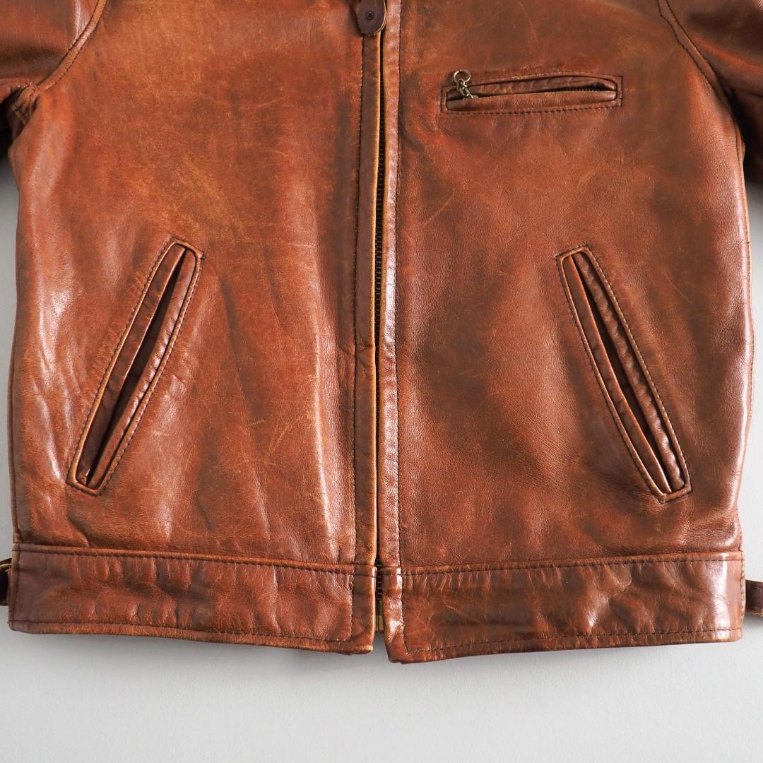 Schott　ショット　サイズ36　USA製　レザージャケット　ブラウン　美品