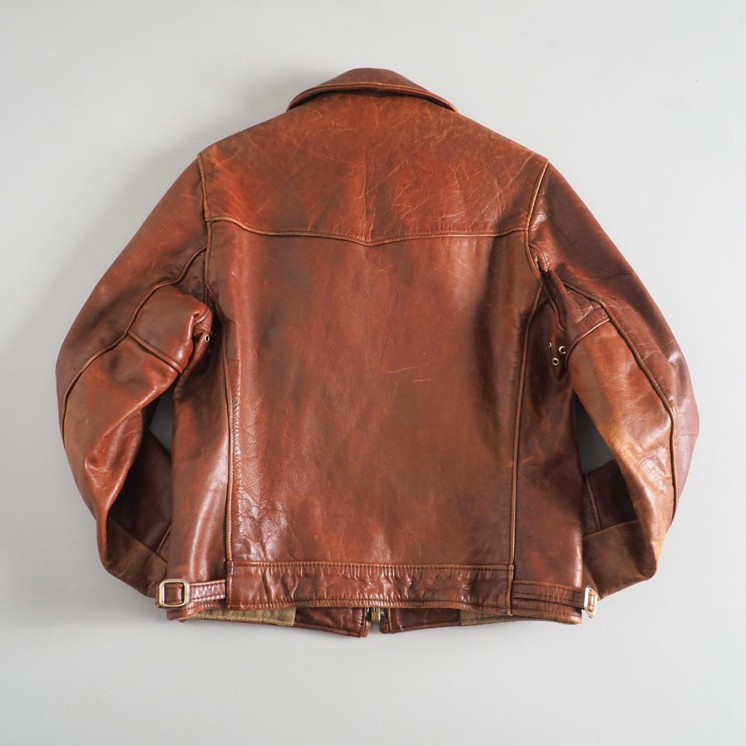 Schott　ショット　サイズ36　USA製　レザージャケット　ブラウン　美品