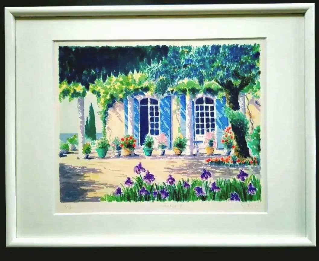 絵画　シルクスクリーン版画　額装品